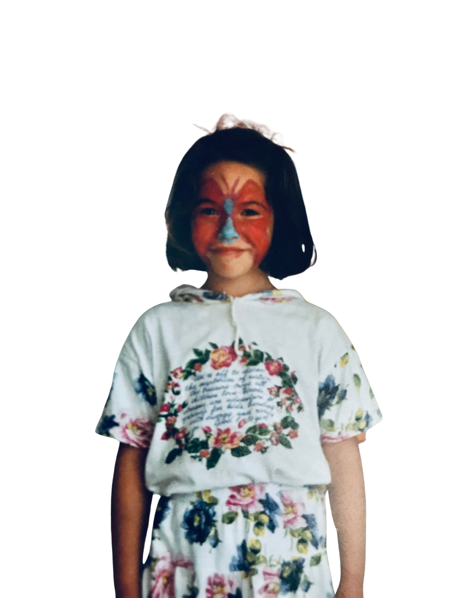 Justine Pruvot, enfant